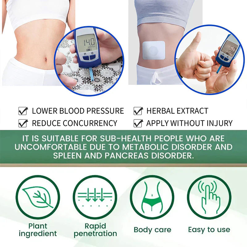 Blood Sugar Control Diabetic Patches |🔥BUY 1 GET 1 FREE🔥 with Free Spray