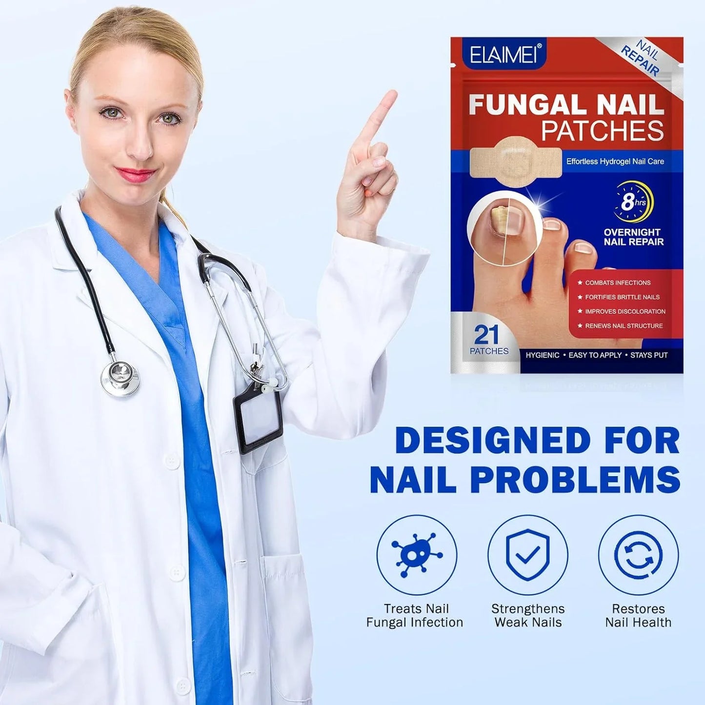 NailHeal™ - Fungal Nail Patches 🌿💅 ( Buy 1 Get 1 Free🔥🔥) with Free Spray